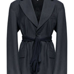 Blazer a maniche lunghe in grigio scuro MM6 Maison Margiela - donna 