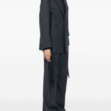 Blazer a maniche lunghe in grigio scuro MM6 Maison Margiela - donna 