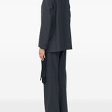 Blazer a maniche lunghe in grigio scuro MM6 Maison Margiela - donna 