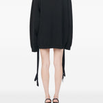 Abito mini con cappuccio in nero Mm6 maison margiela - donna 