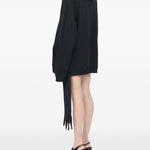 Abito mini con cappuccio in nero Mm6 maison margiela - donna 