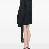 Abito mini con cappuccio in nero Mm6 maison margiela - donna 