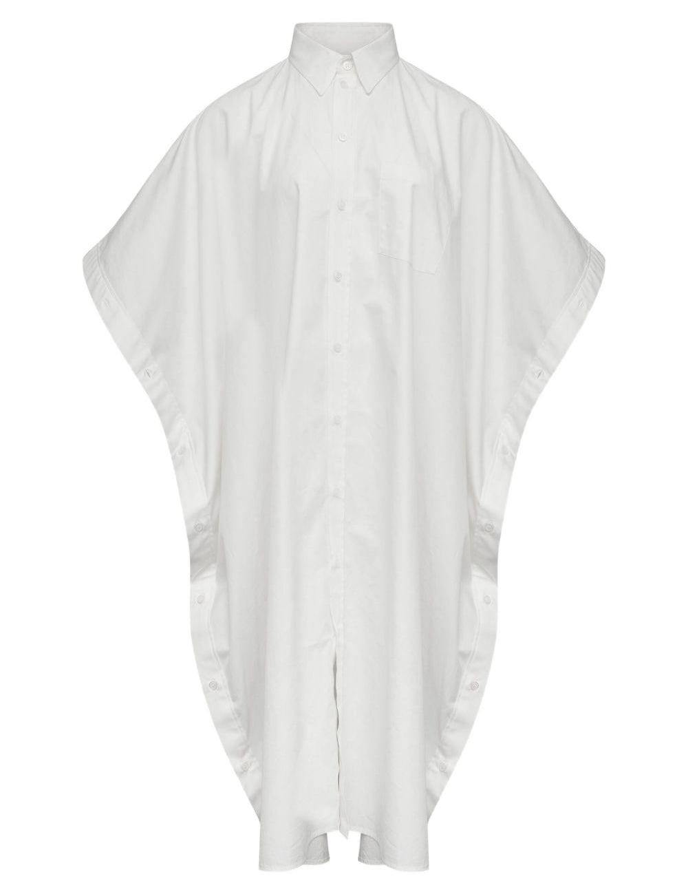 Chemisier con bottoni in bianco Mm6 maison margiela - donna 
