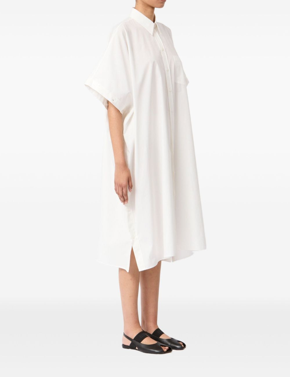 Chemisier con bottoni in bianco Mm6 maison margiela - donna 