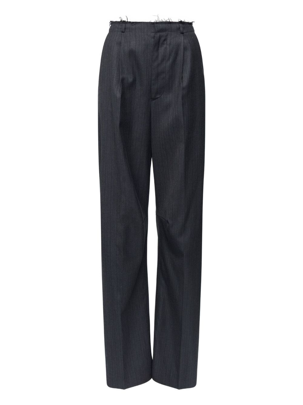 Pantaloni palazzo gessati in grigio scuro MM6 Maison Margiela - uomo 