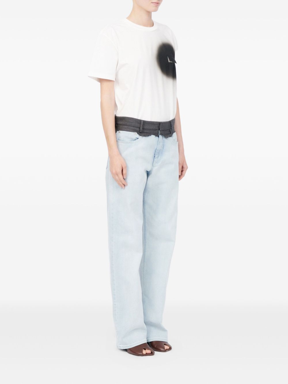 Pantaloni sartoriali con 5 tasche in blu Mm6 maison margiela - donna 