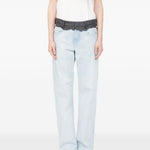 Pantaloni sartoriali con 5 tasche in blu Mm6 maison margiela - donna 