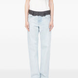 Pantaloni sartoriali con 5 tasche in blu Mm6 maison margiela - donna 