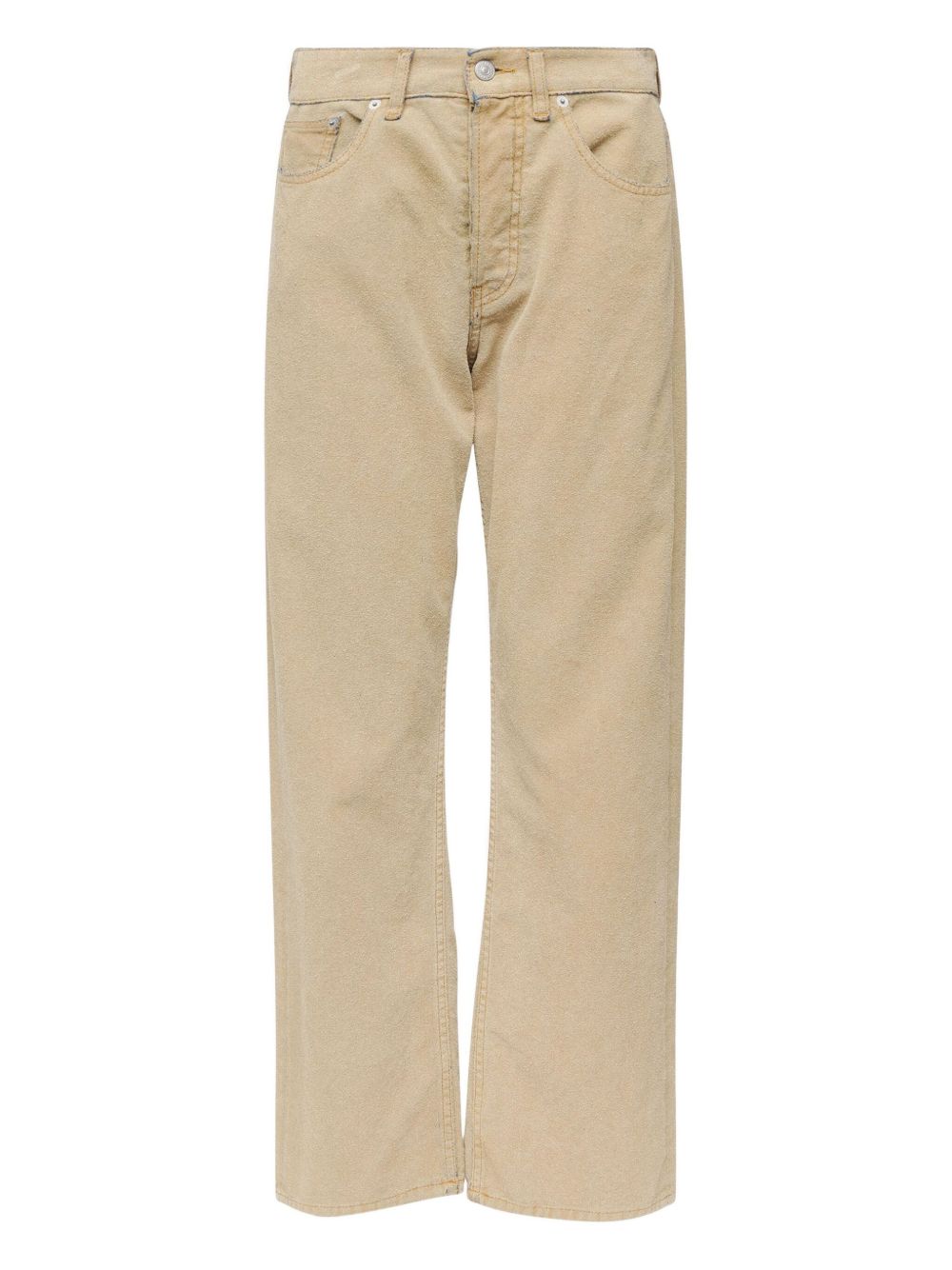Jeans con bottoni in beige Mm6 maison margiela - donna 