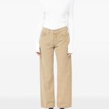 Jeans con bottoni in beige Mm6 maison margiela - donna 