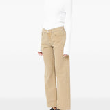 Jeans con bottoni in beige Mm6 maison margiela - donna 