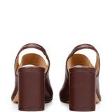 Sandali con punta aperta in marrone Mm6 maison margiela - donna 