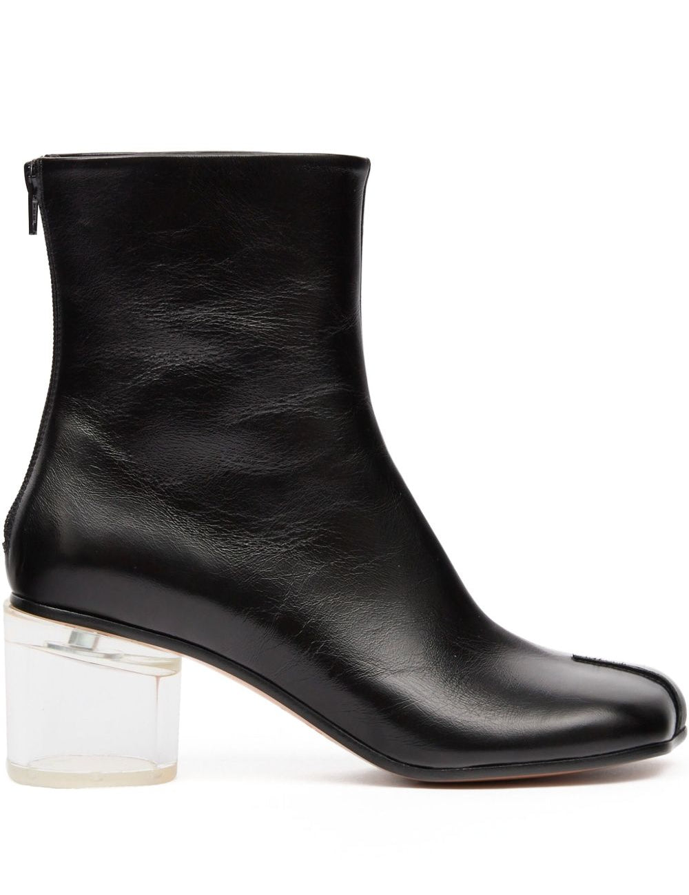 Stivaletti con tacco largo in nero Mm6 maison margiela - donna 