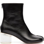 Stivaletti con tacco largo in nero Mm6 maison margiela - donna 