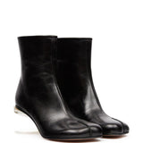 Stivaletti con tacco largo in nero Mm6 maison margiela - donna 