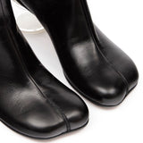 Stivaletti con tacco largo in nero Mm6 maison margiela - donna 