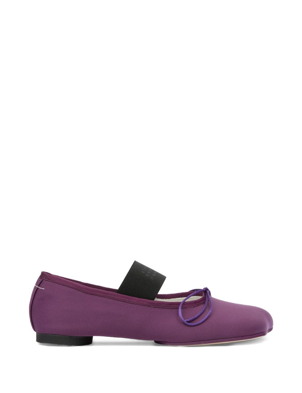 Ballerine anatomiche con fiocco in viola Mm6 maison margiela - donna 