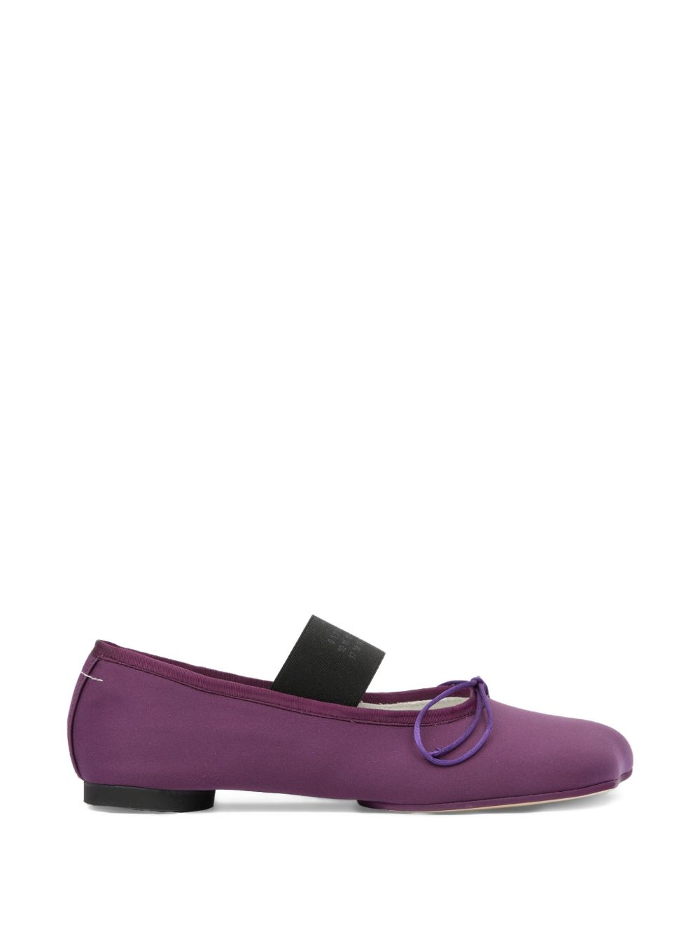 Ballerine anatomiche con fiocco in viola Mm6 maison margiela - donna 