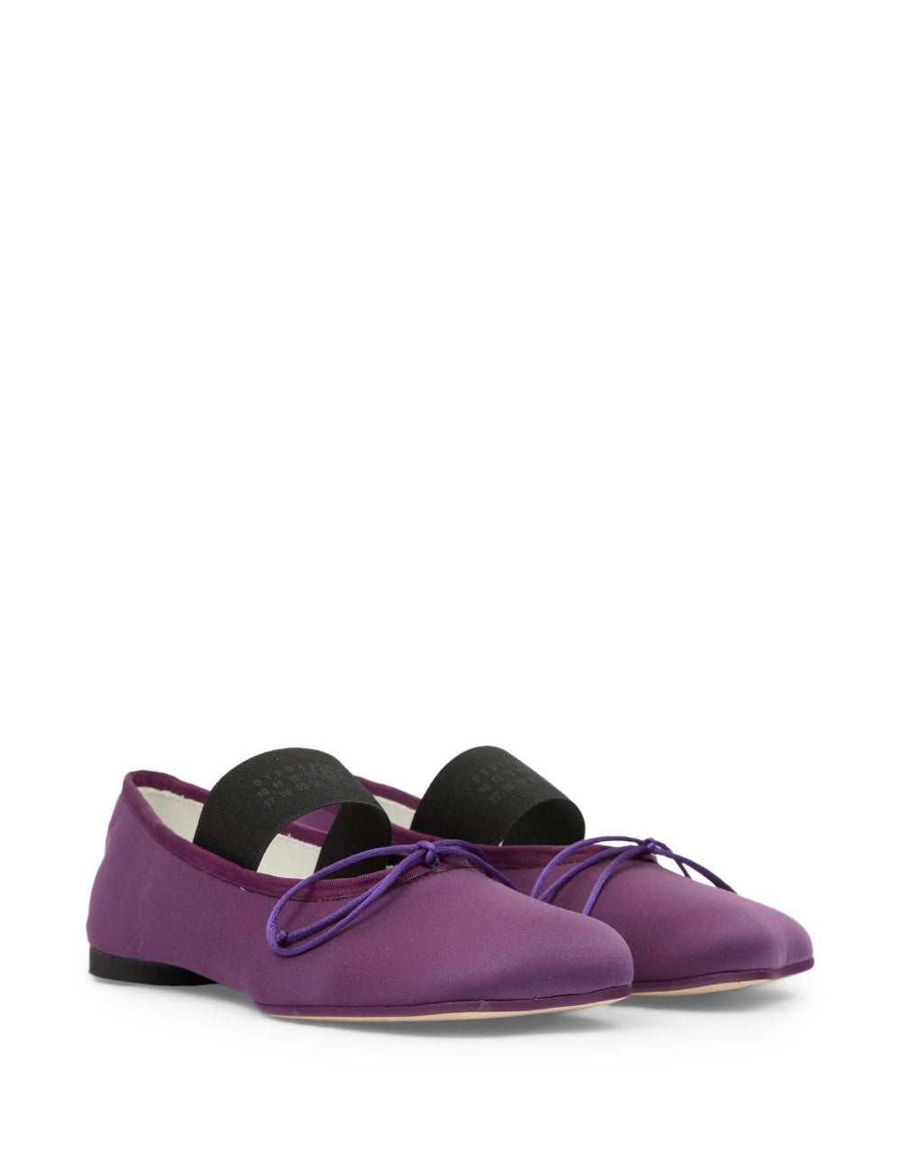 Ballerine anatomiche con fiocco in viola Mm6 maison margiela - donna 