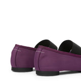 Ballerine anatomiche con fiocco in viola Mm6 maison margiela - donna 