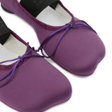 Ballerine anatomiche con fiocco in viola Mm6 maison margiela - donna 