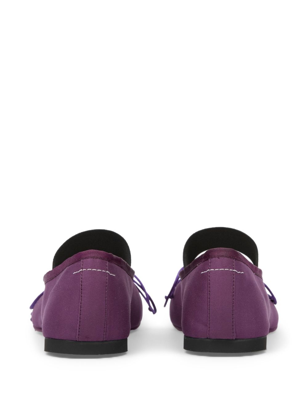 Ballerine anatomiche con fiocco in viola Mm6 maison margiela - donna 