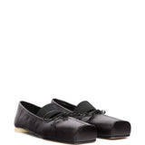 Ballerina con elastico con logo in nero Mm6 maison margiela - donna 