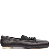 Ballerina con elastico con logo in nero Mm6 maison margiela - donna 
