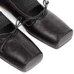 Ballerina con elastico con logo in nero Mm6 maison margiela - donna 