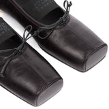 Ballerina con elastico con logo in nero Mm6 maison margiela - donna 