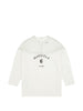 T-shirt a maniche lunghe con dettaglio trasparente in bianco Mm6 maison margiela - donna