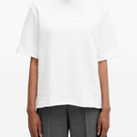 T-shirt a maniche corte con logo in bianco Mm6 maison margiela - unisex 