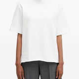 T-shirt a maniche corte con logo in bianco Mm6 maison margiela - unisex 