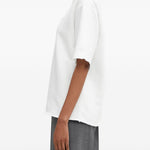 T-shirt a maniche corte con logo in bianco Mm6 maison margiela - unisex 