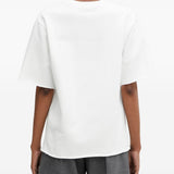 T-shirt a maniche corte con logo in bianco Mm6 maison margiela - unisex 