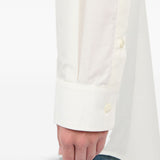 Camicia lunga con inserto trasparente in bianco Mm6 maison margiela - donna 