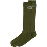 Calzini con logo in verde Mm6 maison margiela - donna 