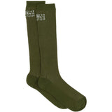 Calzini con logo in verde Mm6 maison margiela - donna 