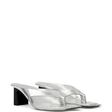 Sandali metallizzati in argento Mm6 maison margiela - donna 