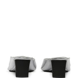 Sandali metallizzati in argento Mm6 maison margiela - donna 