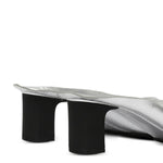 Sandali metallizzati in argento Mm6 maison margiela - donna 