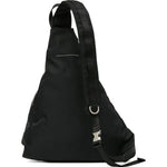 Borsa a tracolla asimmetrica con zip in nero Mm6 maison margiela - donna 