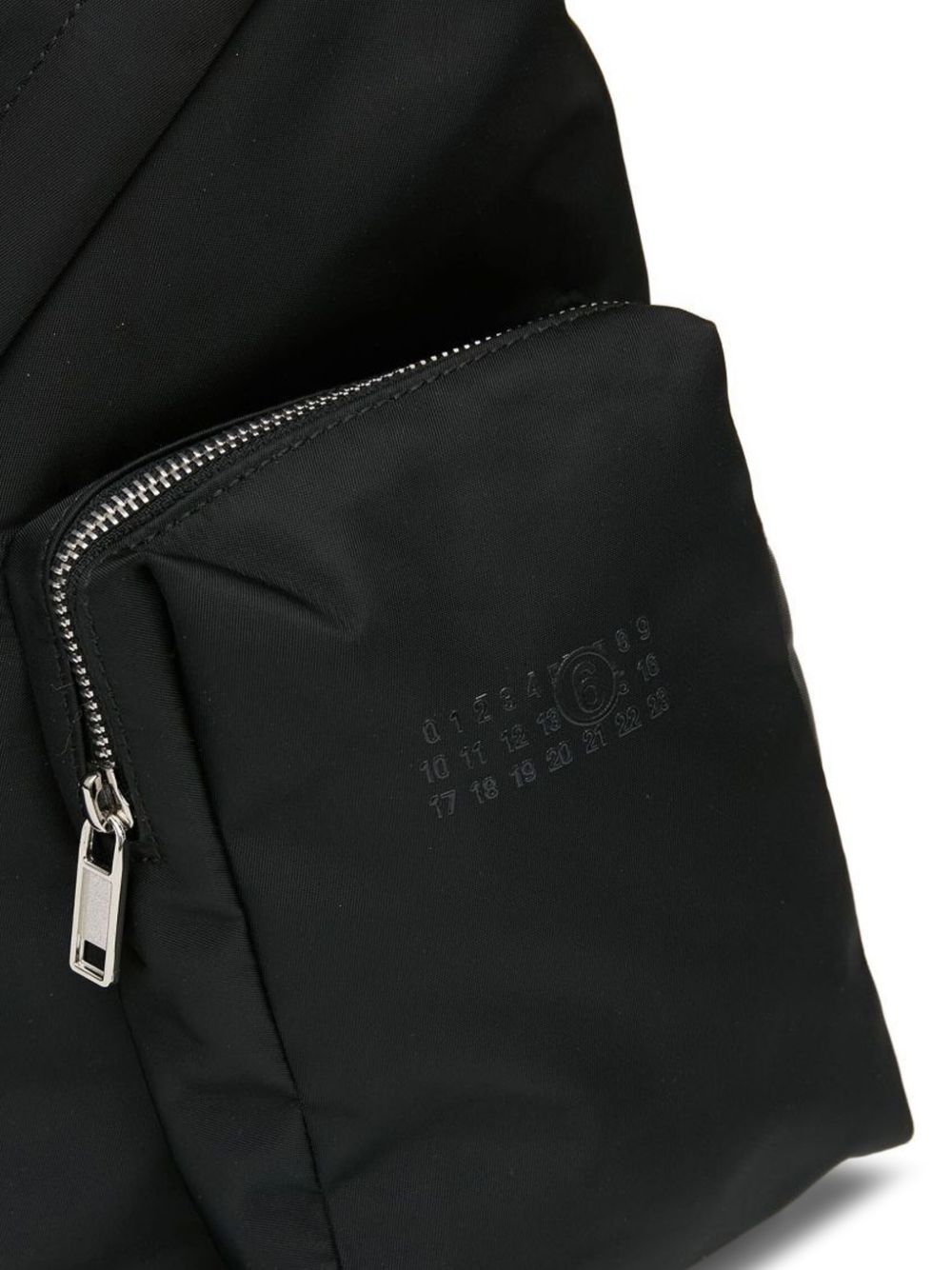 Borsa a tracolla asimmetrica con zip in nero Mm6 maison margiela - donna 
