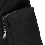 Borsa a tracolla asimmetrica con zip in nero Mm6 maison margiela - donna 