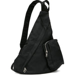 Borsa a tracolla asimmetrica con zip in nero Mm6 maison margiela - donna 