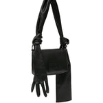Borsa a spalla glove in nero Mm6 maison margiela - donna 
