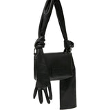 Borsa a spalla glove in nero Mm6 maison margiela - donna 