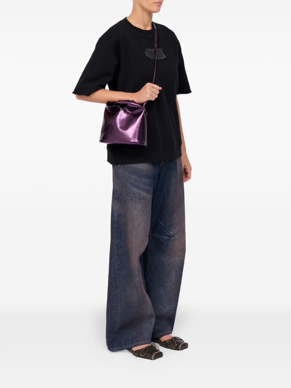 Borsa a mano Japanese in viola MM6 Maison Margiela - donna 