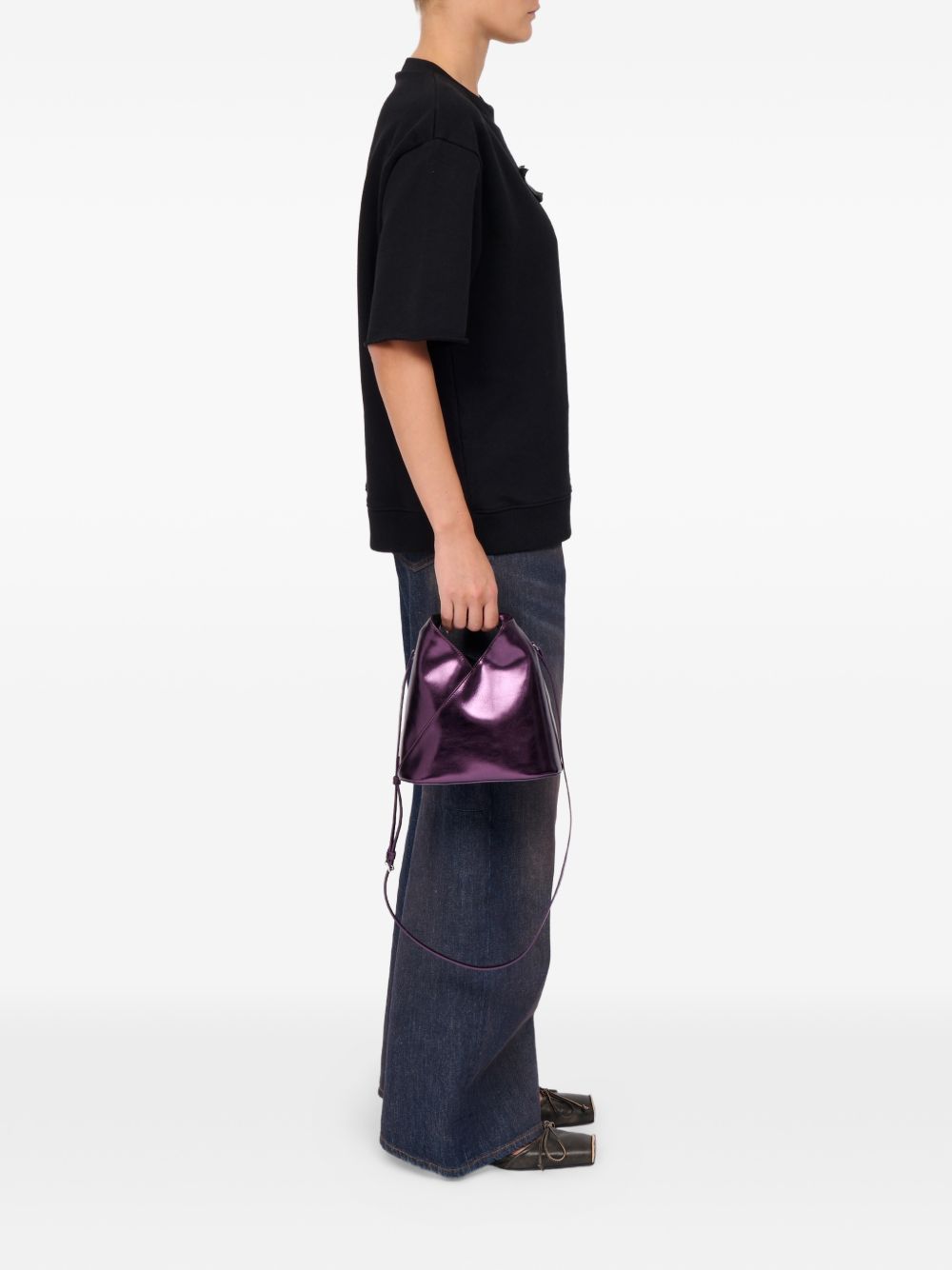 Borsa a mano Japanese in viola MM6 Maison Margiela - donna 