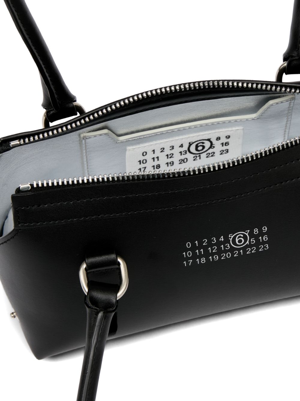 Borsa a spalla bauletto J mini in nero MM6 Maison Margiela - donna 